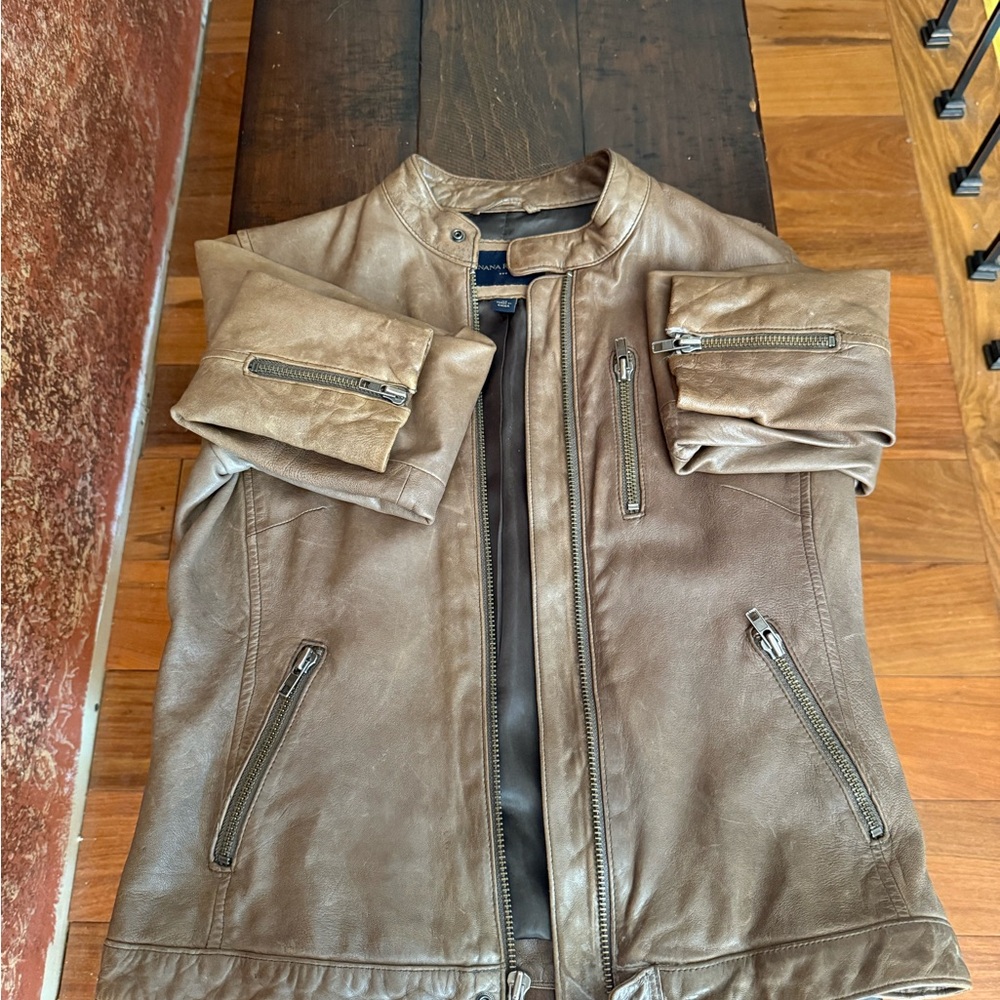 Banana Republic Brown Leather Jacket